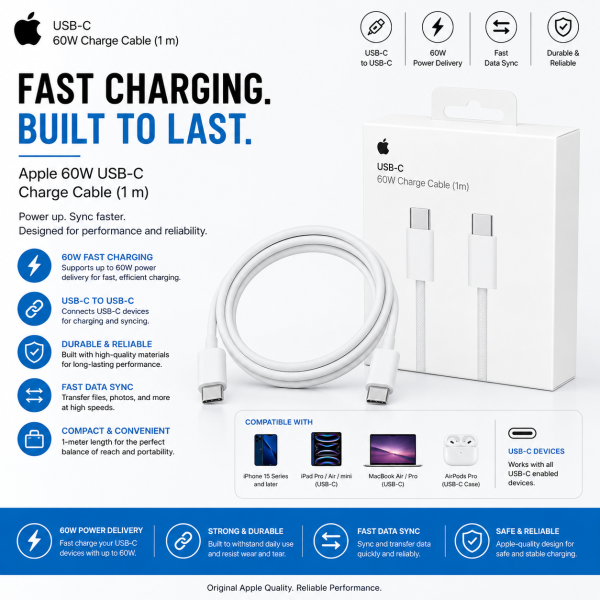Apple 60W USB-C Charge Cable (1 m)