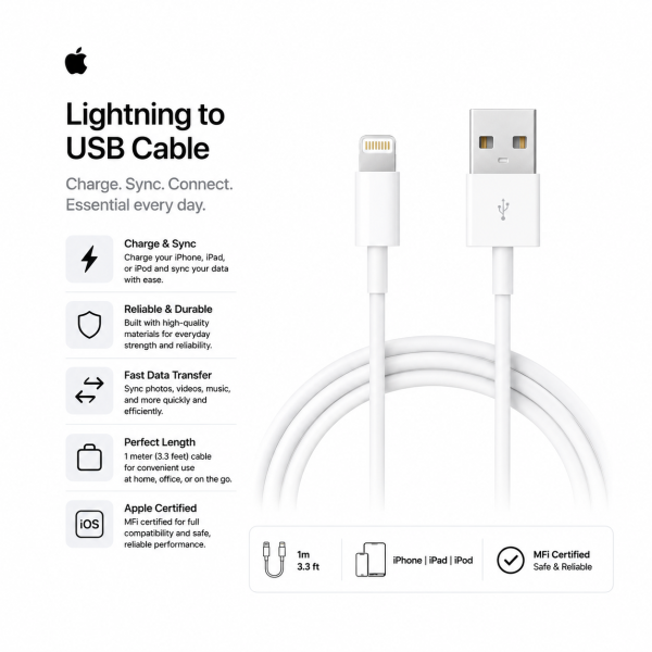 Apple Lightning to USB Cable