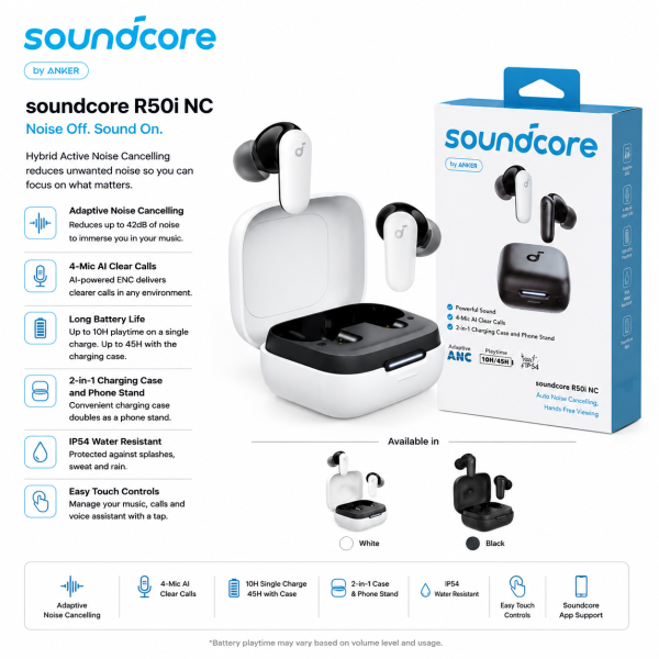 Anker Soundcore R50i NC Headset