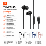 JBL Tune 310C Wired In-Ear Headphones
