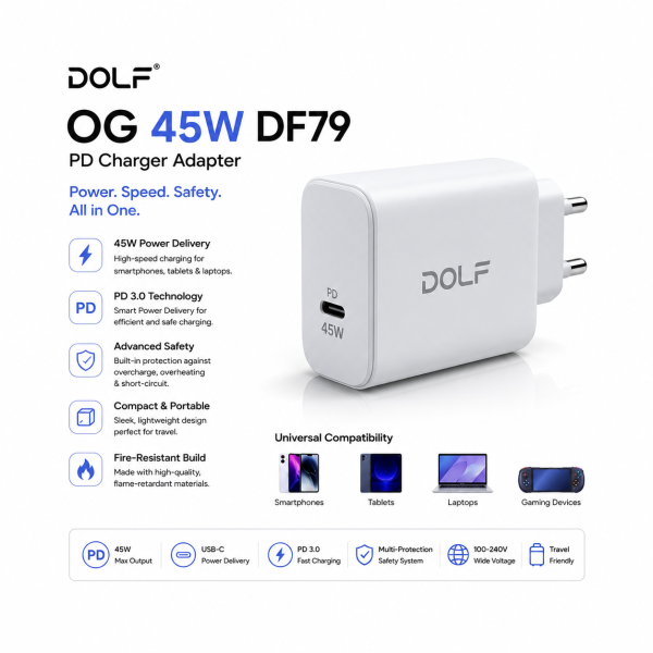 DOLF OG 45W DF79 PD Charger Adapter