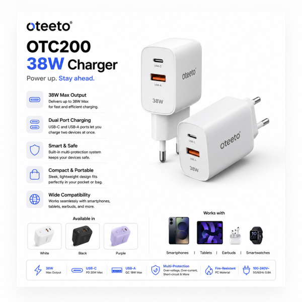 Oteeto OTC200 38W Charger