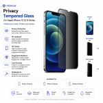 Privacy Tempered Glass for Apple iPhone 12, 13 & 14 Series